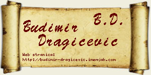 Budimir Dragičević vizit kartica